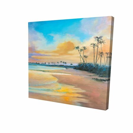 BEGIN HOME DECOR 12 x 12 in. Sunset by The Sea-Print on Canvas 2080-1212-CO62
